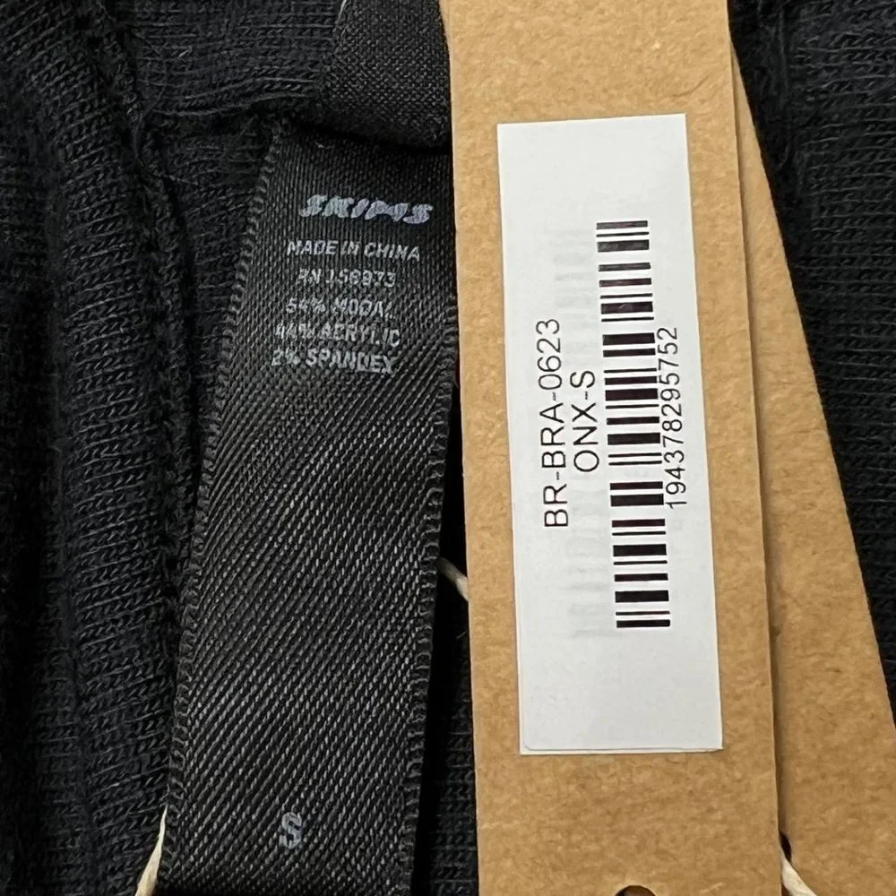 SKIMS PJ Sleep Bralette Onyx Women’s Small - Picture 8 of 11